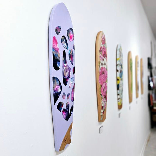 'Treasures' ~ hand painted skateboard